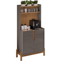 Aparador Cantinho Cafe 50525 2 Portas 81cm Cinza Perola Cedro DCASA Aparador Cantinho Cafe 50525 2 Portas 81cm Cinza Perola Cedro DCASA