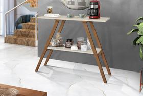 Aparador Cantinho Café Moderno Sala Estar -Retro -Off White Aparador Cantinho Café Moderno Sala Estar -Retro -Off White