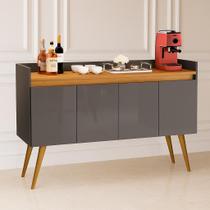 Aparador Cantinho do Café Buffet Pés Palito Luxo 4, 3 e 2 portas - Cores - MJM Casa dos Moveis