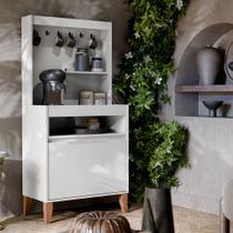 Aparador Cantinho do Café Flow Buffet com 2 portas com pés pinus - Várias Cores