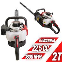 Aparador Cerca Viva Kawashima HT23 À Gasolina 2t 23cc Manopla Ajustável Lâminas 2 Sentidos De Corte