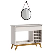 Aparador Classic Com Espelho Decorativo Adnet 67cm HI01 Off White - Mpozenato