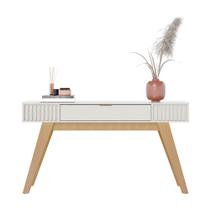 Aparador Collins Ripado Retrô Off White com Gaveta