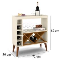 Aparador com Adega Malibu Plus Off white / Freijó - Comprar Moveis para sua Casa
