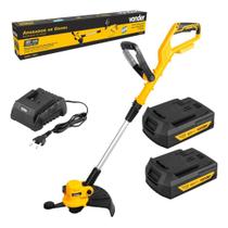 Aparador Cortador Grama 2 Bateria Carregador Bivolt Vonder