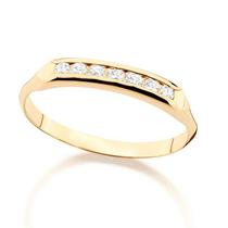 Aparador de aliança anel banhado ouro 3x 24k 18k e 22k feminino rommanel cristais 510999
