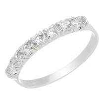 Aparador De Aliança Feminino Prata 950 Pedras Elegante Aparador De Aliança Feminino Prata 950 Pedras Elegante