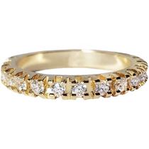 Aparador de Aliança Ouro Banhado 18k em 10 Camadas Com Zirconia Aparador de Aliança Ouro Banhado 18k em 10 Camadas Com Zirconia