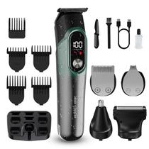 Aparador de barba, aparador de cabelo, kit de barbear 5 em 1 para homens Aparador de barba, aparador de cabelo, kit de barbear 5 em 1 para homens