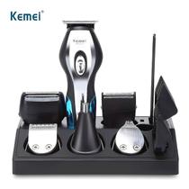 Aparador de Barba e Pelos Kemei KM-5031 - Máquina de Corte 11 em 1 com Pentes Ajustáveis