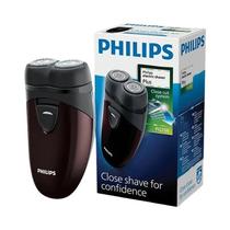 Aparador De Barba Elétrico Portátil Mini Philips PQ206, Funciona Com Bateria, Lâmina Dupla Flutuante