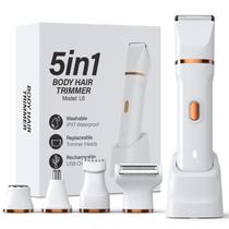 Aparador de biquíni 5 em 1 HOHOLE para mulheres IPX7 à prova d'água branco