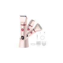 Aparador de biquíni JOLALIA Electric Razor para mulheres 3 em 1 rosa