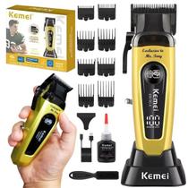 Aparador De Cabelo E Barba Kemei 90-4 Sem Fio Alta Performance Entrega Ágil