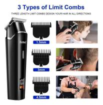 Aparador De Cabelo E Barba Kemei Km-1113 Profissional Preto 127/220v