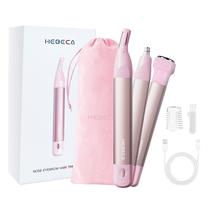 Aparador de cabelo HEBECA FT2001 3 em 1 para mulheres rosa recarregável Aparador de cabelo HEBECA FT2001 3 em 1 para mulheres rosa recarregável