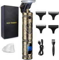 Aparador de cabelo masculino profissional , aparador de cabelo sem fio, kit profissional de corte de cabelo DR-PT