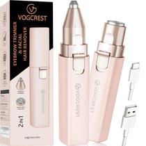 Aparador de cabelo para sobrancelhas VG VOGCREST Recarregável Indolor 2 em 1