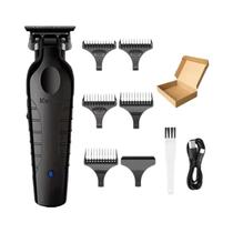 Aparador De Cabelo Sem Fio Kemei 2299 Barbeiro Profissional 0mm Clipper Detailer Máquina De Corte