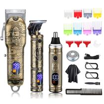 Aparador de cabelo Suttik para homens, aparador de nariz e barba, conjunto de 3 Aparador de cabelo Suttik para homens, aparador de nariz e barba, conjunto de 3