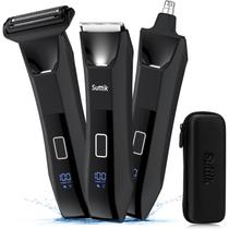 Aparador de corpo e bolas Suttik Manscape 3 em 1 para homens Aparador de corpo e bolas Suttik Manscape 3 em 1 para homens