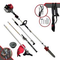 Aparador de Galho Multifuncional Toyama Completo À Gasolina 2T 43cc 1,8HP de Potência 9.200rpm Com Carretel Nylon + Faca 3 Pontas e Sabre 10 Polegadas Aparador de Galho Multifuncional Toyama Completo À Gasolina 2T 43cc 1,8HP de Potência 9.200rpm Com Carretel Nylon + Faca 3 Pontas e Sabre 10 Polegadas