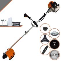 Aparador de Grama À Gasolina Terra GRHB430 Bi-Partida 43cc 1,7HP 12.000rpm Robusta e de Alta Performance Com 6 Opções de Cortes, Carretel + Kit Facas 2 Pontas, 3 Pontas, 40 Dentes e 80 Dentes + Escova Aparador de Grama À Gasolina Terra GRHB430 Bi-Partida 43cc 1,7HP 12.000rpm Robusta e de Alta Performance Com 6 Opções de Cortes, Carretel + Kit Facas 2 Pontas, 3 Pontas, 40 Dentes e 80 Dentes + Escova