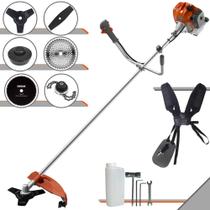 Aparador de Grama Completo Tekna RL520AC-G2 À Gasolina 2T 52cc 13.000rpm 2HP de Potência Com Kit 4 Lâminas de Corte, Trimmer e Carretel de Nylon Aparador de Grama Completo Tekna RL520AC-G2 À Gasolina 2T 52cc 13.000rpm 2HP de Potência Com Kit 4 Lâminas de Corte, Trimmer e Carretel de Nylon