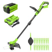 Aparador de Grama e Borda Sem Fio Greenworks 40V 33cm Aparador de Grama e Borda Sem Fio Greenworks 40V 33cm