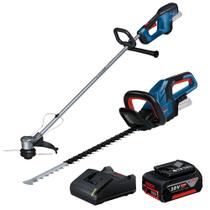 Aparador de Grama GRT 18V-33 com Aparador de Cerca Viva e Bateria 18V 4,0ah Carregador Bivolt BOSCH