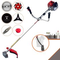 Aparador de Grama Kawashima BCJ620L À Gasolina 2T 62cc 3HP 10.000rpm 6 Em 1 Com Carretel de Nylon + Lâmina 2 Pontas + Lâmina 3 Pontas + Lâmina 6 Pontas + Lâmina 40 Dentes Vídea + Lâmina 80 Dentes Aparador de Grama Kawashima BCJ620L À Gasolina 2T 62cc 3HP 10.000rpm 6 Em 1 Com Carretel de Nylon + Lâmina 2 Pontas + Lâmina 3 Pontas + Lâmina 6 Pontas + Lâmina 40 Dentes Vídea + Lâmina 80 Dentes