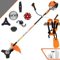 Aparador de Grama Multifuncional Vulcan VR520H À Gasolina 52cc 2,5HP de Potência 10.000rpm Roçadeira 6 Em 1 Com Carretel e Faca 3 Pontas + Kit Faca 2 Pontas, Faca 6 Pontas, Faca 40 Dentes e Trimmer Aparador de Grama Multifuncional Vulcan VR520H À Gasolina 52cc 2,5HP de Potência 10.000rpm Roçadeira 6 Em 1 Com Carretel e Faca 3 Pontas + Kit Faca 2 Pontas, Faca 6 Pontas, Faca 40 Dentes e Trimmer