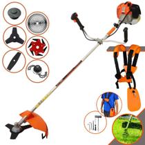 Aparador de Grama Multifuncional Vulcan VR620H À Gasolina 62cc 3HP de Potência 12.500rpm Roçadeira 6 Em 1 Com Carretel e Faca 3 Pontas + Kit Faca 2 Pontas, Faca 6 Pontas, Faca 40 Dentes e Trimmer Aparador de Grama Multifuncional Vulcan VR620H À Gasolina 62cc 3HP de Potência 12.500rpm Roçadeira 6 Em 1 Com Carretel e Faca 3 Pontas + Kit Faca 2 Pontas, Faca 6 Pontas, Faca 40 Dentes e Trimmer