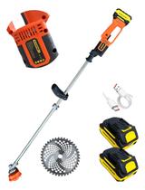 Aparador De Grama Sem Fio Brushless 2 Baterias 21v+ Carretel Nylon Aparador De Grama Sem Fio Brushless 2 Baterias 21v+ Carretel Nylon