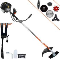 Aparador de Grama Terra GRH520 À Gasolina 2T 52cc 2,5HP 6.500rpm 6 Em 1 Com Carretel de Nylon + Lâmina 2 Pontas + Lâmina 3 Pontas + Lâmina 6 Pontas + Lâmina 40 Dentes de Vídea + Lâmina 80 Dentes Aparador de Grama Terra GRH520 À Gasolina 2T 52cc 2,5HP 6.500rpm 6 Em 1 Com Carretel de Nylon + Lâmina 2 Pontas + Lâmina 3 Pontas + Lâmina 6 Pontas + Lâmina 40 Dentes de Vídea + Lâmina 80 Dentes