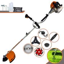Aparador de Grama Terra GRHB430 Bi-Partida À Gasolina 2T 43cc 1,7HP 12.000rpm 6 Em 1 Com Carretel de Nylon + Lâmina 2 Pontas + Lâmina 3 Pontas + Lâmina 6 Pontas + Lâmina 40 Dentes de Vídea + Trimmer Aparador de Grama Terra GRHB430 Bi-Partida À Gasolina 2T 43cc 1,7HP 12.000rpm 6 Em 1 Com Carretel de Nylon + Lâmina 2 Pontas + Lâmina 3 Pontas + Lâmina 6 Pontas + Lâmina 40 Dentes de Vídea + Trimmer