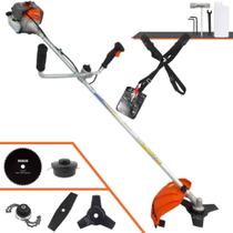 Aparador de Grama Vulcan VR330P À Gasolina 2 Tempos 33cc 1,2HP 10000rpm Completa Com Guidão Antivibração Para Todos os Tipos de Trabalho Com Lâmina Facão + Lâmina 3 Pontas + Lâmina 80 Dentes + Trimmer