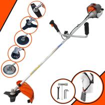 Aparador de Grama Vulcan VR330P À Gasolina 33cc 1,2HP de Potência 10000rpm Roçadeira 5 Em 1 Com Guidão Antivibração Carretel e Lâmina 3 Pontas + EXTRA Lâmina Facão, Lâmina 40 Dentes e Lâmina 80 Dentes Aparador de Grama Vulcan VR330P À Gasolina 33cc 1,2HP de Potência 10000rpm Roçadeira 5 Em 1 Com Guidão Antivibração Carretel e Lâmina 3 Pontas + EXTRA Lâmina Facão, Lâmina 40 Dentes e Lâmina 80 Dentes