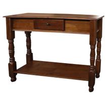 Aparador de Madeira com 1 Gaveta e Prateleira Antique 120 cm com Pés Torneados - 633