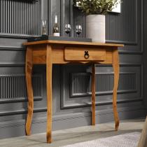 Aparador de Madeira Maciça Rústico com Gaveta Estilo Luís XV