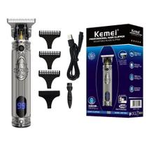 Aparador De Pelo Kemei Km-700H Plata Barber Style 110V/240V