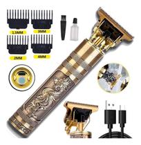 Aparador de Pelo T9 Dourado 110v/240v Profissional