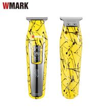 Aparador De Pelo Wmark C24 Amarelo Maquina De Cabelo Detaile