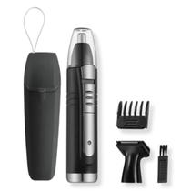 Aparador de Pelos Barba Barbeador 2 em 1 com estojo Kemei