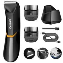 Aparador de Pelos Barbeador Elétrico Recarregável a Prova D'água Aparador de Pelos Barbeador Elétrico Recarregável a Prova D'água