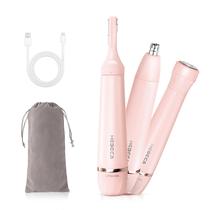 Aparador de pelos faciais HEBECA FT3001 3 em 1 para mulheres rosa Aparador de pelos faciais HEBECA FT3001 3 em 1 para mulheres rosa