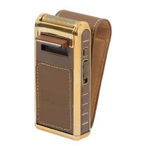 Aparador de Pelos Kemei RSCW-5500 Dourado Barbeador Elétrico