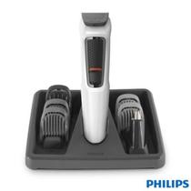 Aparador de Pelos Multifuncional Philips MG3721 7 em 1 Bivolt Branco