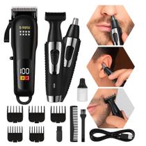 Aparador de Pelos Nariz Orelha Barba e Cortador de Cabelo Barbeador Profissional - BMAX