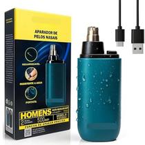 Aparador de Pelos Nariz Ouvido Orelha Bigode Multiuso Rápido e Fácil Indolor Recarregável USB Multiuso Profissional Premium Lâmina Aço Inoxidável